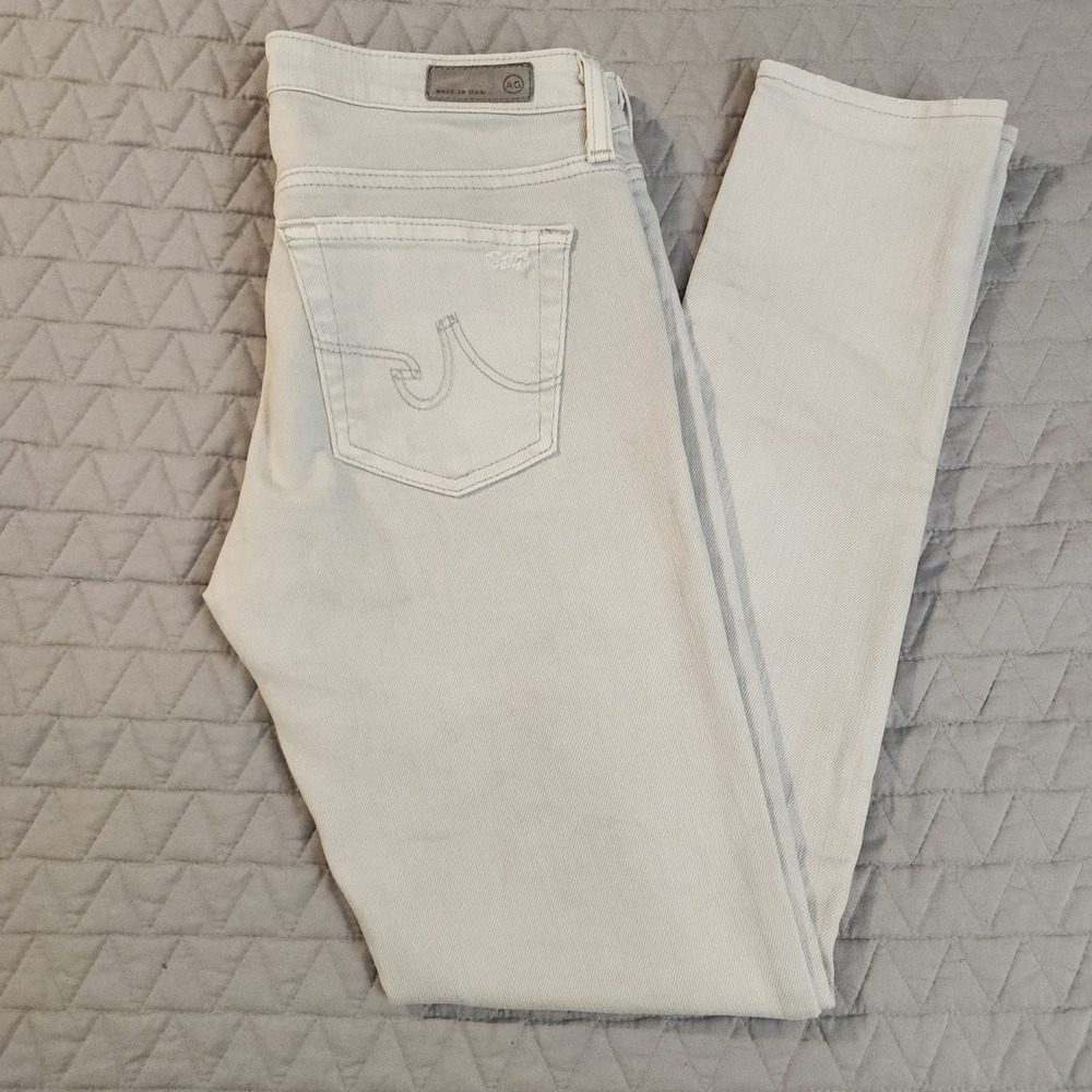 E14 AG Adriano Goldschmied The‎ Legging Ankle Super Skinny Jeans Gray 27R